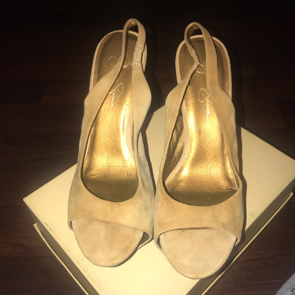 Jessica Simpson Tan Stiletto Pump